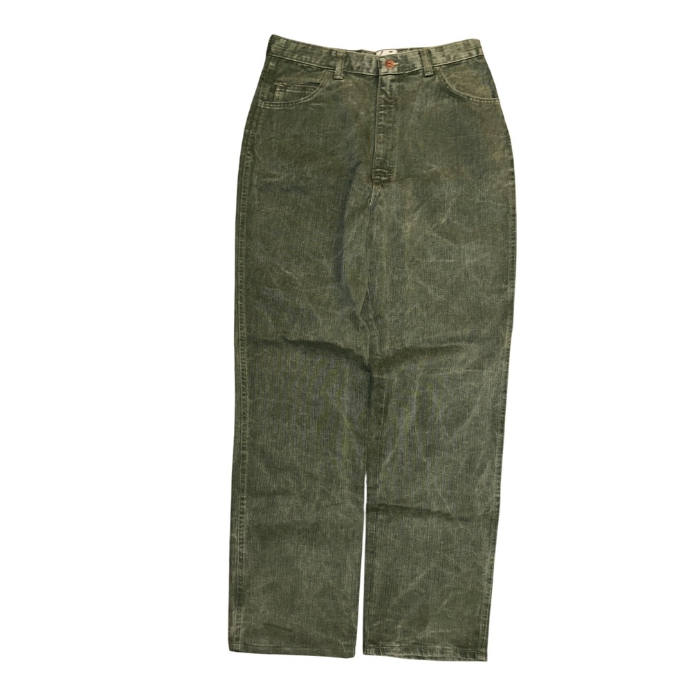 Vintage Sostanza High Waisted Green Acid Wash Jeans Made in USA Style 5299-E NWT